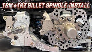 TRZ Billet spindle TBM brake install on Doug's Nova