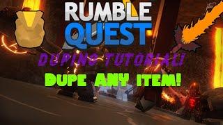 How to dupe on Rumble Quest *READ DESCRIPTION*