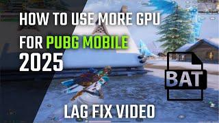 How to Use More GPU than CPU Playing PUBGM  | Fix Low GPU Usage IN GAMELOOP OR ANY GAME