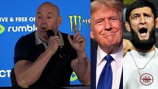 Dana White reacts to Donald Trump support for Khamzat Chimaev