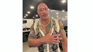 The Rock instagram live