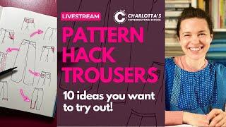 10 Pattern Hack ideas for straight legged pants and trousers  Sewing Pattern