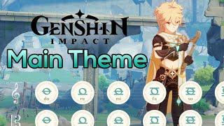  Main Theme  Windsong Lyre (Harp) Cover & Tutorial | Genshin Impact