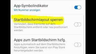 Samsung Galaxy Android 9 0 Startbildschirm Layout sperren