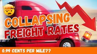 COLLAPSING Freight Rates - How Low Can It Go?!