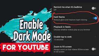 How to Enable #DarkMode on YouTube 2023