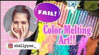 Fail Crayon Melting Art  | ART THERAPY by SHELLY