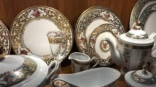 This is a handmade gold embossed gold plated embossed tableware 