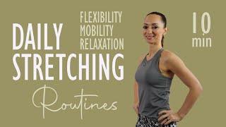 DAILY STRETCHING ROUTINES for Flexibility, Mobility and Relaxation | Katja Seifried