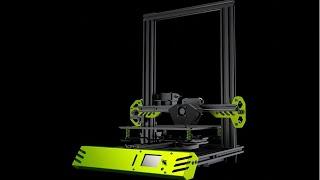 3D принтер TEVO Tarantula PRO.  Распаковка сборка печать.