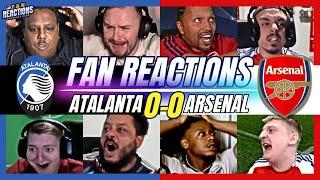 ARSENAL FANS & RIVALS REACTION TO ATALANTA 0-0 ARSENAL | CHAMPIONS LEAGUE