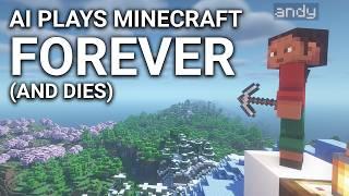 AI Plays Minecraft Forever (and dies)