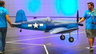 XXXL F4U-CORSAIR SELFMADE INDOOR DEPRON LIGHTWEIGHT RC MODEL FLIGHT DEMONSTRATION