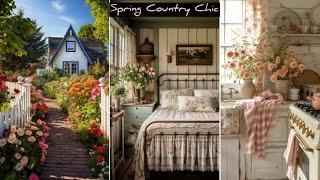 NewSPRING Subtle Pastel Color Palette Country Chic home interior decor ideas |Shabby chic-INSPIRED