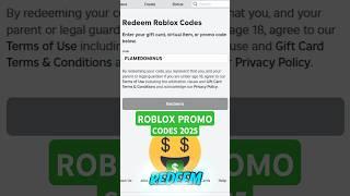 NEW ROBLOX FREE PROMO CODES 2025  #roblox