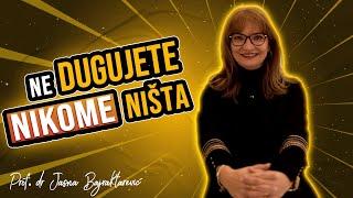 Ne dugujete nikome ništa - INSTAGRAM LIVE｜prof. dr. sc. Jasna Bajraktarević