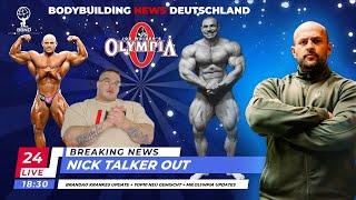 Nick Talker OUT + Brandao Krankes Update + Top10 neu gemischt + Mr.Olympia Updates