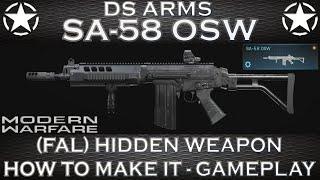 Modern Warfare SA-58 OSW - (FAL) Hidden Weapon - How To Make It - Gameplay
