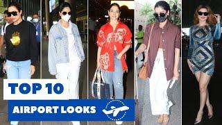 Top 10 Airport Looks of Bollywood Actresses this week you can't miss | @KaunBolaaBollywood