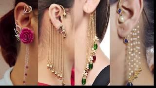 Ear Cuff Earring Silver & Gold Designs || Beautiful Gold & Diamond