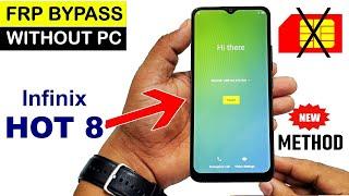 Infinix Hot 8 X650C FRP LOCK GOOGLE ACCOUNT BYPASS Without PC New Method 