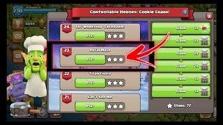 Level 23 Easy Method  | Controllable Heroes: Cookie Chaos Clash Of Clans  ROYAL MAZE COC