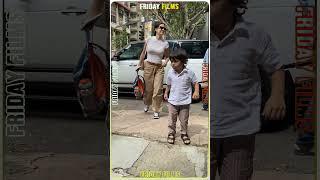 Nataša Stanković with son Agasty Snapped outside Clinic in Khar 