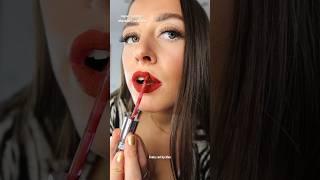 red lipstick application #asmr #relaxation #fentybeauty #redlipstick