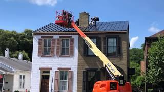 138 T  Standing seam metal roof install