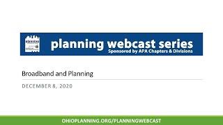 Broadband and Planning