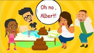 Albert Ate Too Many Mangoes… Then PEEs & POOPED in Jane’s Bed!