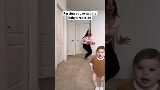 So gentle with mom vs dad  Who won? #shorts #family #funny y