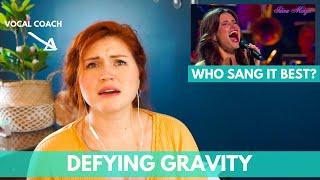 Defying gravity I Who sang it best? I Vocal coach reacts!