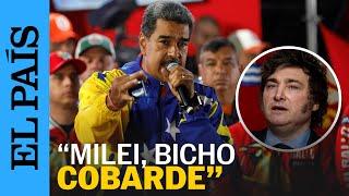 VENEZUELA | "Milei, basura, vos sos la dictadura": Maduro insulta a Milei tras ganar las elecciones