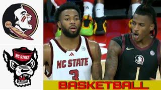 FLORIDA ST vs NC STATE Basketball Game Full Highlights 2024