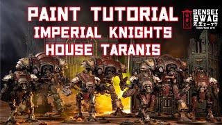 How to Paint Warhammer 40k Imperial Knights | House Taranis | Grimdark