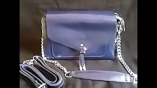 Синяя кожаная сумка 2095 Blue. Магазин сумок Boutique