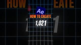 how to create number counter in after effects #aftereffects #tutorial