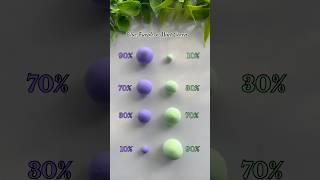Blue Purple + Mint Green, Satisfying Colour Mix!#shorts #colors #colormixing #satisfying #clay