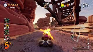 Crash Team Racing: Nitro Fueled (PS4) walkthrough - Dingo Canyon (Trophy)