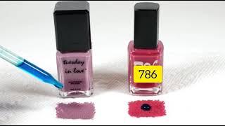 Halal nail polish - 786 vs Tuesday in Love