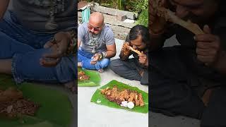 12Kg Nalli Elumbu & Black Rice Eating Challenge #shorts #saapatturaman #chickenlegpiece