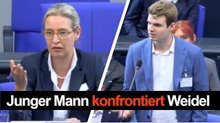 Junger Mann konfrontiert Weidel! So reagiert die AfD-Chefin