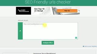 How to use SEO friendly URLs checker tool - by Prepostseo