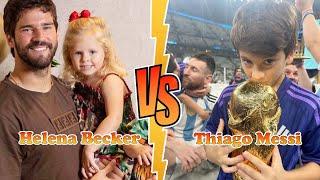 Thiago Messi (Messi's Son) VS Helena Becker (Alisson Becker's Daughter) Transformation  2022