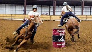 2 BARREL RACES 1 DAY! (Training young horses)