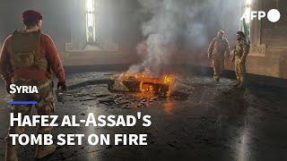 Tomb of Bashar al-Assad's father set on fire in Syrian hometown | AFP