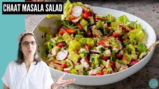 CHAAT MASALA plus fresh, crunchy veggies makes an amazing DINNER SALAD!