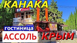 КРЫМ. КАНАКА. Гостиница АССОЛЬ. Жизнь в центре курорта.