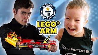 Surprising an 8-year-old with a new LEGO® arm - Guinness World Records